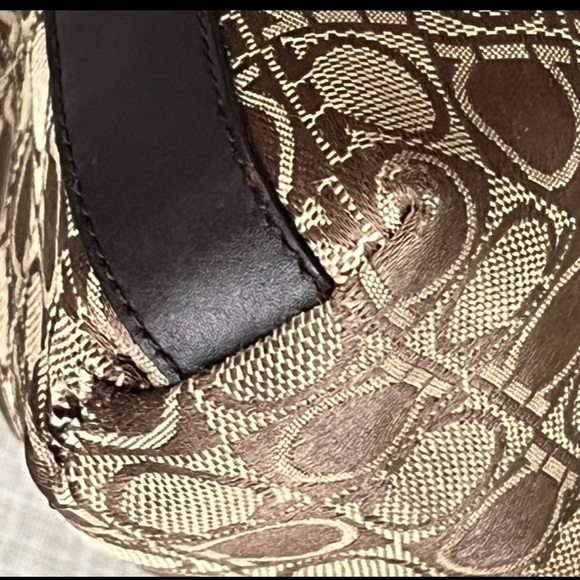 SALVATORE FERRAGAMO
Vintage Canvas Gancini Satchel wristlet Bag - Picture 10 of 10